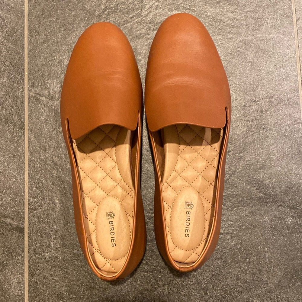 Leather Birdies Flats